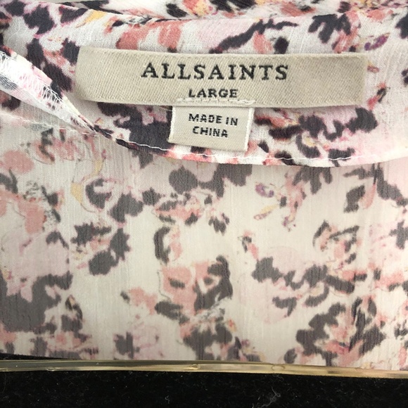 All Saints Alix Freefall Dress Floral Size Large - Picture 6 of 6